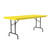 OfficeSource | Colorful Blow Mold Folding Tables | Fixed Height Blow Mold Table - 60" x 30"
